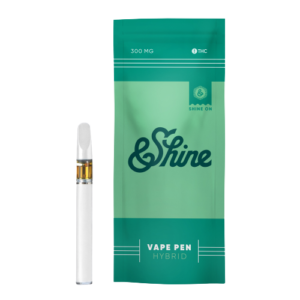 Blue Dream and Shine Hybrid Vape Pen offering a balanced hybrid cannabis experience with rich flavors and smooth vapor